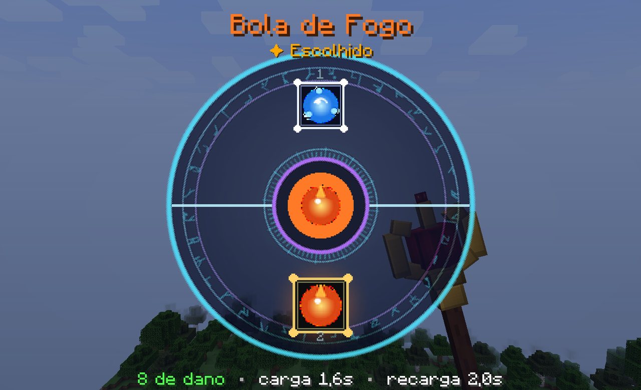 Roda de seleção de magias